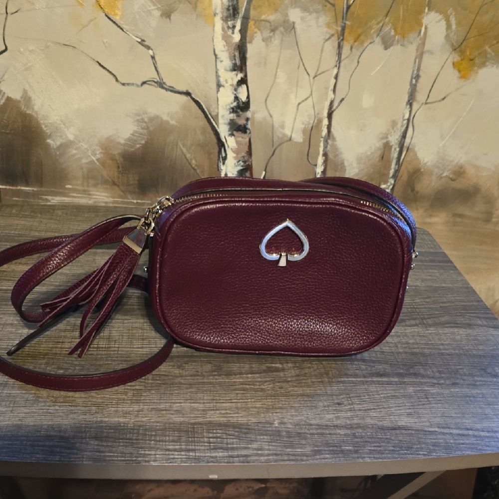 Kate Spade Burgrandy Crossbody Bag